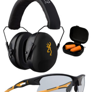 Browning 126368 Range Kit Foam Plastic with Foam 27 dB 36 dB Over the Head Orange Black Adult