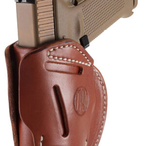 1791 Gunleather 3WH5CBRA 3-Way IWB/OWB Size 05 Classic Brown Leather Belt Loop Compatible w/ Glock 17 Compatible w/ Springfield XD Compatible w/ S&W M&P Compatible w/ HK VP9 Ambidextrous Hand