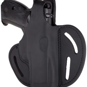 1791 Gunleather BHX5SSBLR BHX OWB 05S Stealth Black Leather Belt Slide Fits Sig P320 Carry/Springfield XD-M Compact