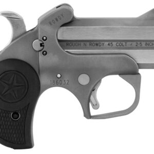 Bond Arms BARW Rowdy Rough Series 45 Colt/410 Gauge 2rd Shot 3" Stainless Steel Stainless Steel Frame Black Rubber Grips