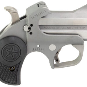 Bond Arms BARN Roughneck Rough Series 45 ACP 2 Shot 2.50" Rough Matte Stainless Steel Barrel/Frame Black Rubber Grips Right Hand