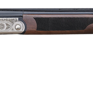 Pointer KAR2026Y Acrius Youth 20 Gauge Break Open 3" 2rd 26" Black Over/Under Vent Rib Barrel, Nickel Steel Laser Etched Receiver, Fixed Turkish Walnut Stock, Ambidextrous