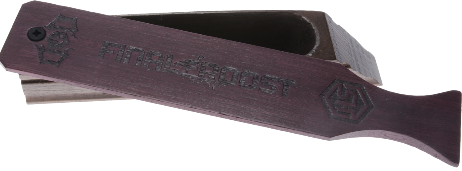 Drury Outdoors DODBC Signature Box Call Attracts Turkeys, Natural Walnut/Purple Heart