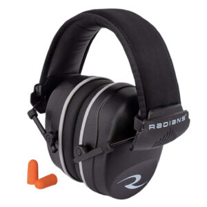 Radians R2500CS R2500 Muff Foam 25 dB 32 dB Over the Head Orange Black Adult 1 Pair