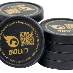 Firebird USA 50BIO 50BIO Moving Trajectory/Static White Smoke Universal Firearm 50mm 10 Pk.