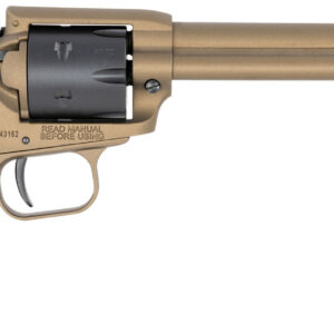 Heritage Mfg RR22A6 Rough Rider 22 LR 6 Shot, 6.50" Burnt Bronze Cerakote Steel Barrel, Black Satin Cylinder Burnt Bronze Cerakote Steel, Black Textured Polymer Grips