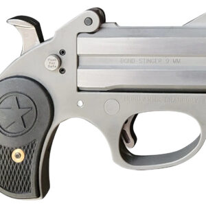 Bond Arms BASRS Stinger Stinger RS 357 Mag/38 Spl 2 Shot 3" Rough Matte Stainless Steel Barrel Rough Matte Stainless Steel Frame Black Rubber Grips Right Hand