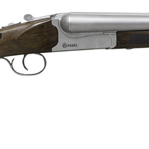 Citadel CITSBS1218NKL Coach 12 Gauge 3" 2rd 18.50" Nickel Barrel/Rec, Fixed Walnut Stock