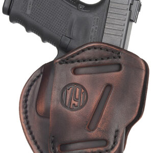 1791 Gunleather 3WH5VTGA 3-Way IWB/OWB Size 05 Vintage Leather Belt Loop Fits Glock 17 Fits HK VP9 Fits MP9 Ambidextrous Hand