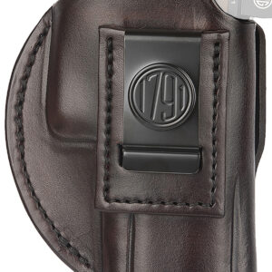 1791 Gunleather 4WH6SBRR 4-Way IWB/OWB Size 06 Signature Brown Leather Belt Clip Compatible w/ Glock 21/Sig P225 Right Hand