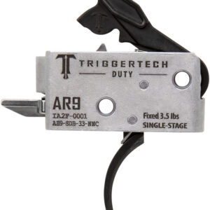 TriggerTech AH9SDB33NNC Duty Curved Trigger Single-Stage 3.50 lbs Draw Weight Fits AR-9
