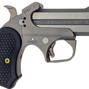 Bond Arms BARWXL Rowdy XL Rough Series 45 Colt/410 Gauge 2rd Shot 3.50" Matte Stainless Steel Frame Black Extended B6 Resin Grips Right Hand