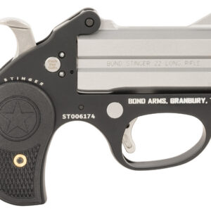 Bond Arms BASL Stinger 22 LR 2 3" Matte Double Anodized Stainless Steel Barrel, Anodized Aluminum Frame, Black Rubber Grip