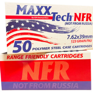 MaxxTech MTNFR762 NFR 7.62x39mm 123gr Full Metal Jacket 50 Per Box/10 Case