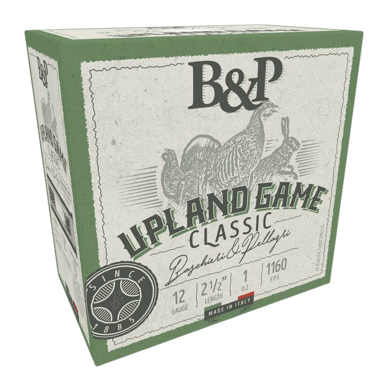 B&p Ammunition 12B1UP6 Upland Game Classic 12Gauge 2.50" 1oz 6Shot 25 Per Box/10 Case