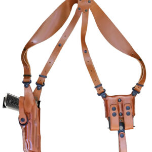 1791 Gunleather NSS2.1CBRVR Optic Ready Shoulder Vertical Brown Fits Glock 17 Right Hand