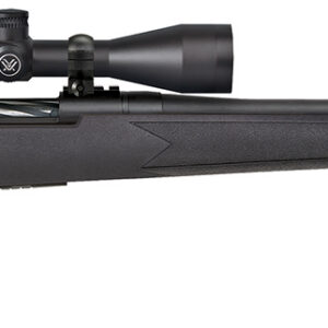 Mossberg 28246 Patriot w/Optic 450 Bushmaster 4+1 20" Matte Blued Threaded Barrel, Matte Blued Drilled & Tapped Receiver, Fixed Black Synthetic Stock, Vortex Crossfire II 3-9x40mm
