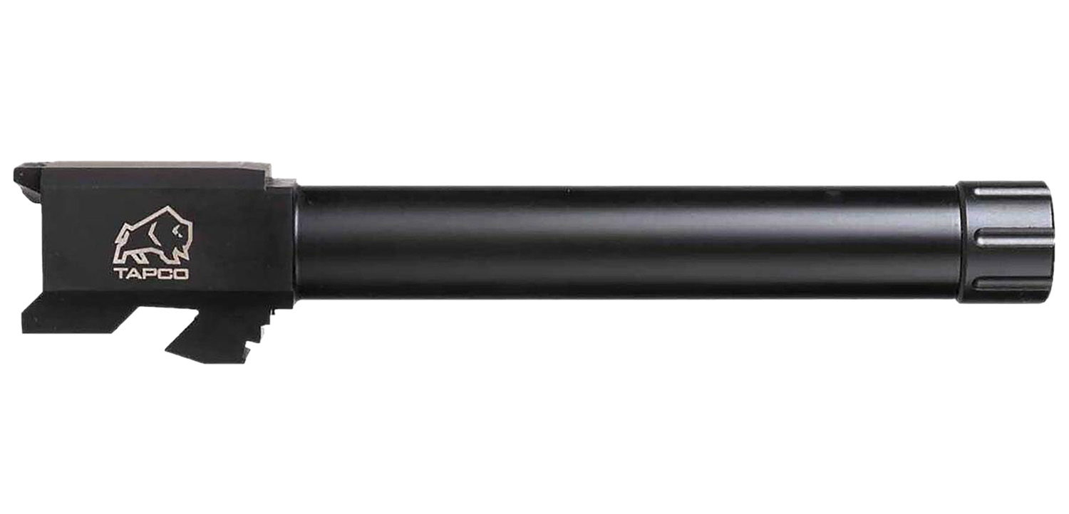 Tapco TAP22001 9mm Luger Threaded Black Nitride Stainless Steel, Fits Glock 17 Gen1-3