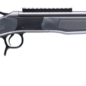 CVA CR4445 Scout 444 Marlin 1rd 22" Blued Threaded Barrel, Blued Picatinny Rail Receiver, Stealth Gray Fixed Synthetic Stock