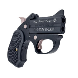 Bond Arms BAFL-BP-38SPL The First Lady Stinger RS 38 Special 2 Shot 3" Black Double Barrel Black Cerakote w/"The First Lady", "Class, Strength, Beauty" Stainless Steel Frame Black Extended B6 Resin Gr
