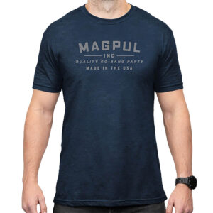 Magpul MAG1112-410-2XL Go Bang Parts Navy Heather Cotton/Polyester Short Sleeve 2XL