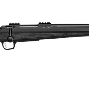 CZ-USA 07417 600+ Alpha 6.5 PRC 3+1 24" Black Nitride Threaded Barrel, Black Nitride Aluminum Receiver w/Weaver Rail, Black Soft Touch Fixed Polymer Stock