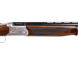 Girsan Balikli Blue Label 28 Bore Break Open 2.50" 2rd 26" Blue Polished Over/Under Vent Rib Barrel, Engraved Silver Aluminum Receiver, Fixed Turkish Walnut Stock, 5 Mobil Chokes