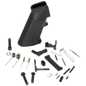 White Label Armory WLA-LOW-1014-01 Lower Parts Kit For AR Platform Curved Trigger Black