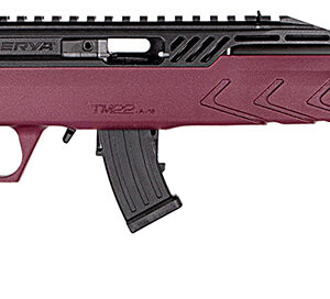 Derya Firearms TM22.STAN.BC.18 TM22 Standard Full Size 22 LR 10+1 18" Black Target Barrel, Black Anodized Aluminum Receiver w/Picatinny Rail, Black Cherry Adjustable Polymer Stock