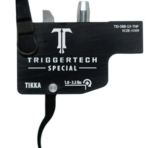 TriggerTech TILSBB13TNP Diamond Black Curved Lever Fits Tikka Left Hand