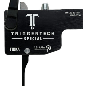 TriggerTech TILSBB13TNF Diamond Black Flat Lever Fits Tikka Left Hand