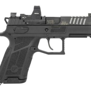 CZ-USA 91604 P-09 C Nocturne Compact 9mm Luger 15+1 3.75" Black Steel Serrated w/Optic Slide, Black Polymer Frame w/Picatinny Rail, Interchangeable Backstrap Grip, Viridian RFX-15