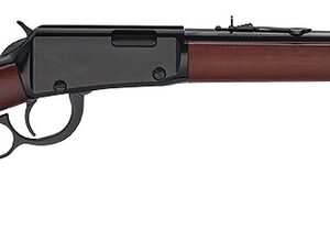 Henry H00122 Classic 22 S/L/LR 15/17/21+1 18.50" Blued Round Barrel, Black Aluminum Grooved Receiver, American Walnut Straight Grip Stock
