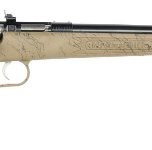 Crickett KSA2343 My First Rifle Gen2 22 LR 1rd 16.13" Blued Single Shot Barrel, Drilled & Tapped Receiver, Tan w/Black Webbing Fixed Synthetic Stock