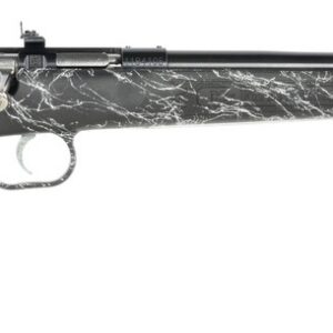 Crickett KSA2344 My First Rifle Gen2 22 LR 1rd 16.13" Blued Single Shot Barrel, Drilled & Tapped Receiver, Black w/White Webbing Fixed Synthetic Stock