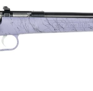Crickett KSA2345 My First Rifle Gen2 22 LR 1rd 16.10" Blued Single Shot Barrel, Blued Drilled & Tapped Receiver, Purple w/Black Webbing Fixed Synthetic Stock