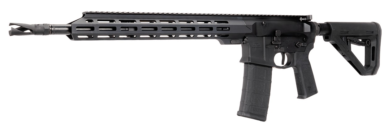 US Palm RI00010001AAN Cat4 Storm 5.56 NATO 30+1 16" Black Threaded Barrel, Matte Black Receiver w/Picatinny Rail, M-LOK Handguard, Adjustable Black Polymer Stock, Reduced Angle Grip, Ambidextrous