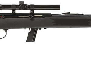 Savage Arms 40000 64 FXP Full Size 22 LR 10+1 21" Matte Black Sporter Barrel, Matte Black Grooved Carbon Steel Receiver, Matte Black Fixed Synthetic Stock, 4x15mm Scope, Right Hand
