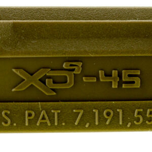 Springfield Armory XDS5001MFDE Backstrap Sleeve made of Polymer with Flat Dark Earth Finish & 1 Piece Finish for 45 ACP Springfield XD-S with #1 Backstrap & 3.30" Barrel