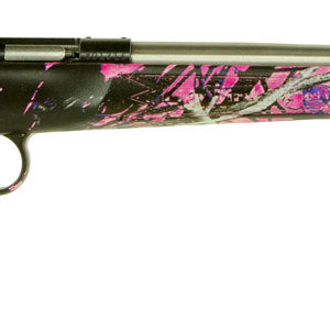 Crickett KSA2167 Youth 22 LR 1rd 16.12" Stainless Steel Barrel, Fixed Front/Adjustable Rear Peep Sights, Hydro Dipped Muddy Girl Synthetic Stock w/11.5" LOP, Rebounding Firing Pin Safety