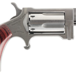 North American Arms SW Sidewinder 22 WMR 5 Shot 1.50" Stainless Steel Barrel, Frame & Cylinder, Rosewood Birdshead Grip Exposed Hammer