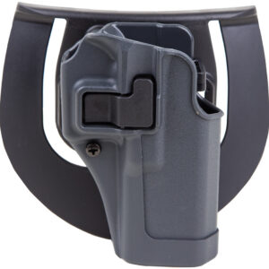 Blackhawk 413500BKR Serpa CQC Sportster OWB Size 00 Gun Metal Gray Polymer Paddle Compatible w/Glock 17/22/31/47 Right Hand