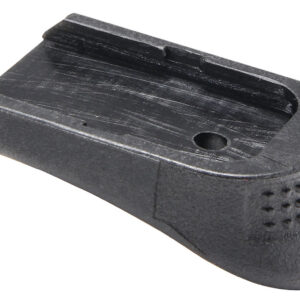 Pachmayr 03894 Grip Extender Extended Compatible w/ Glock 17/18/19/22/23/24/25/31/32/34/35/37, Black Polymer 2 Per Pack