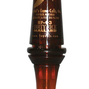 Haydel's Game Calls RF03 Dirty Rice Open Call Double Reed Mallard Sounds Attracts Ducks Brown Plastic