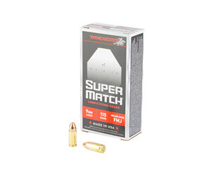 WIN SUPER MATCH 9MM 115GR RN 50/500